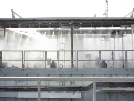 鋼鐵煤礦降塵煤場噴霧降塵系統