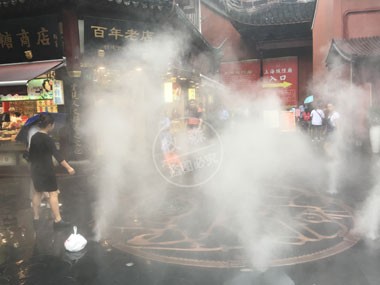 上海城隍廟戶外降溫工程