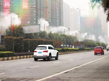 路燈桿降塵工程